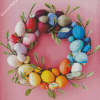 Easter Wreaths Rainbow Egg Wreath Diamond Painting