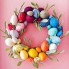 Easter Wreaths Rainbow Egg Wreath Diamond Painting