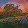 Flowering Rainbow Landscape Diamond Painting