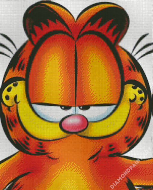 Garfield Face Diamond Painting