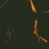 Girl With Cowboy Hat Silhouette Diamond Painting