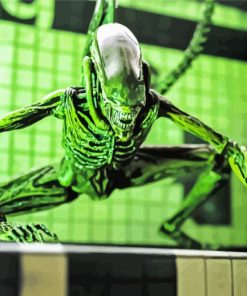 Green Xenomorph Alien Diamond Painting