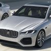 Grey Jaguar Xf Car Diamond Painting