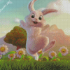 Happy Rabbit Dancing Diamond Painting