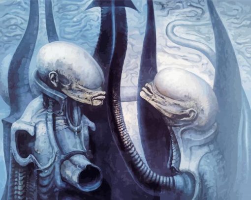 Hr Giger Art Aliens Diamond Painting