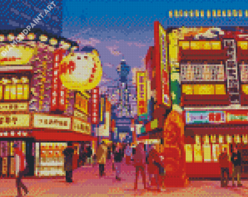 Japan City Illustration Diamond Painting