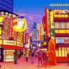 Japan City Illustration Diamond Painting