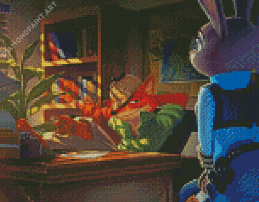 Judy Hopps Nick Wilde Diamond Painting