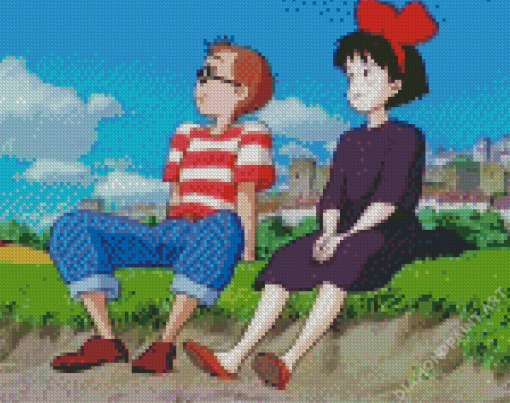 Kiki Delivery Service Anime Diamond Painting