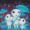 Kodama Game Characters Diamond Painting