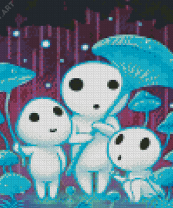 Kodama Game Characters Diamond Painting