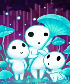 Kodama Game Characters Diamond Painting