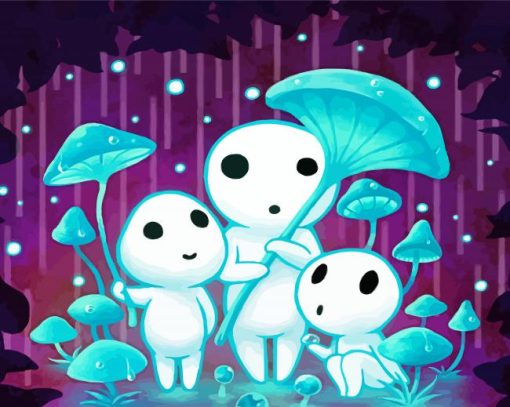 Kodama Game Characters Diamond Painting