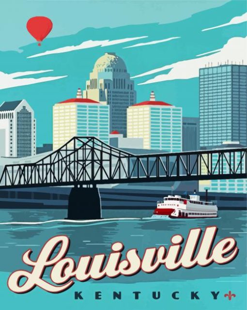 Louisville City Poster Diamond Painting