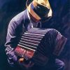 Man Playing Accordian Diamond Painting