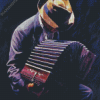 Man Playing Accordian Diamond Painting