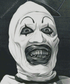 Monochrome Art The Clown paint by numbers