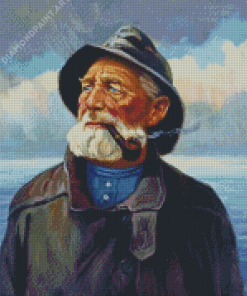 Old Sea Captain Diamond Painting