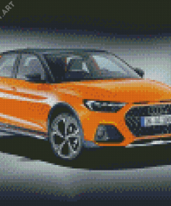 Orange Car Audi A1 Diamond Painting