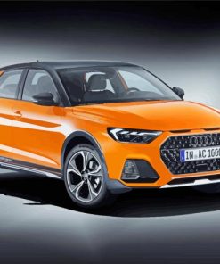 Orange Car Audi A1 Diamond Painting