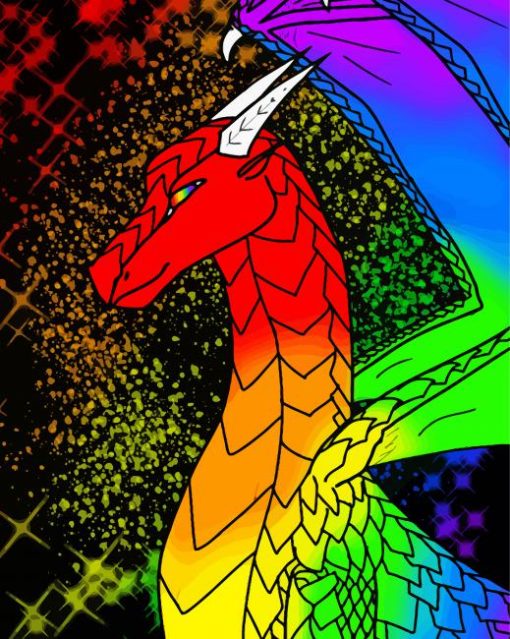 Rainbow Dragon Animal Diamond Painting