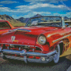 Red Old Mercury Convertible Diamond Painting