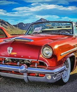 Red Old Mercury Convertible Diamond Painting