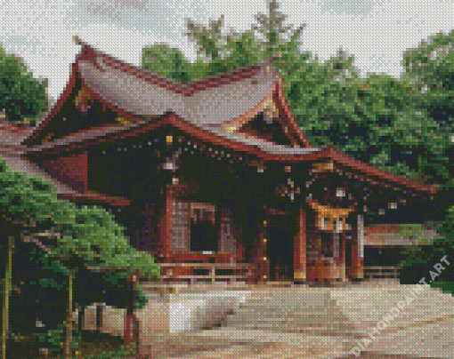 Sanctuaire Temple Japan Diamond Painting