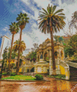 Santa Lucía Park Santiago Chile Diamond Painting