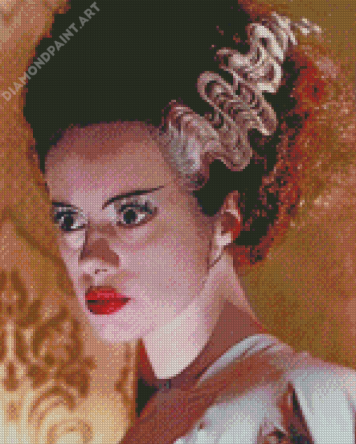 Scary Bride Of Frankenstein Diamond Painting