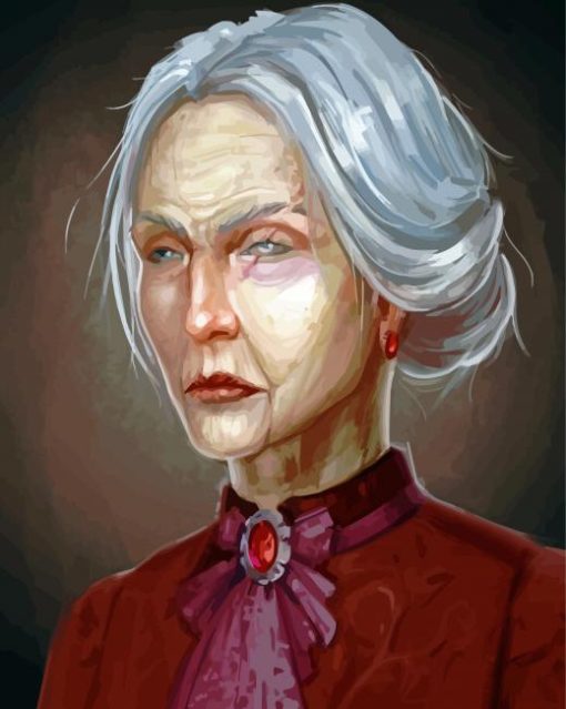 Scray Old Lady Diamond Painting