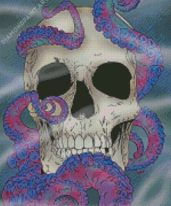 Skulltopus Art Octopus Skull Diamond Painting