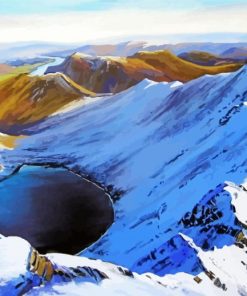 Snowy Striding Edge Art Diamond Painting