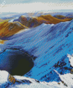 Snowy Striding Edge Art Diamond Painting