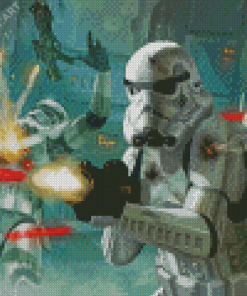 Storm Trooper Fights Diamond Painting