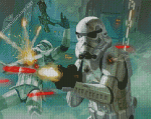 Storm Trooper Fights Diamond Painting