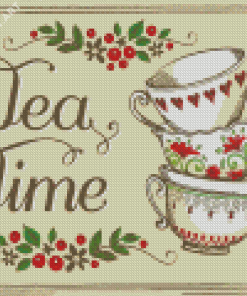 Tea Time Diamond Painting