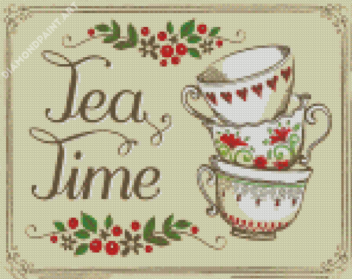 Tea Time Diamond Painting