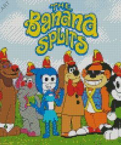 The Banana Splits Cartoon Diamond Painting