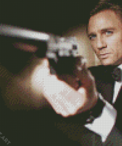 The Handsome Actor Daniel Craig Diamond Painting