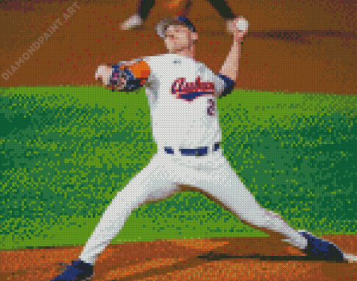 Auburn Tigers Baseball Team Player Diamond Painting