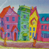 Whimsical Houses Diamond Painting