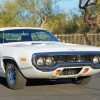 White 1971 Roadrunner Diamond Painting