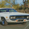 White 1971 Roadrunner Diamond Painting