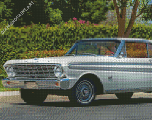 White Ford Falcon Diamond Painting