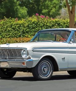 White Ford Falcon Diamond Painting