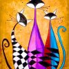 Abstract Cats Art Diamond Painting