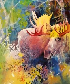 Abstract Moose Art 5D Diamond Painting