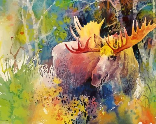 Abstract Moose Art 5D Diamond Painting