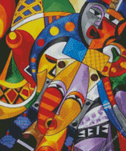 Abstract African Faces Art Diamond Painting